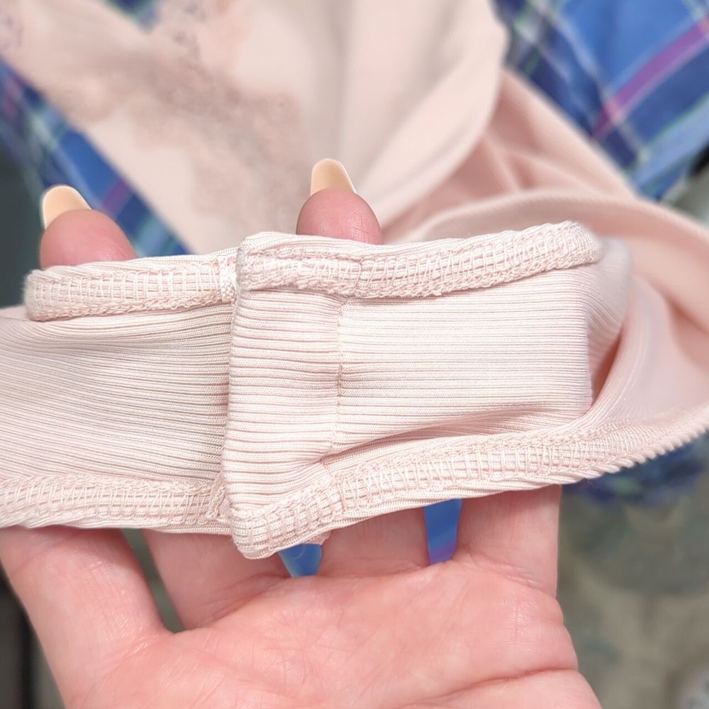 Baby Pink Topshop Ribbed Bodysuit - Picture 5 of 7
